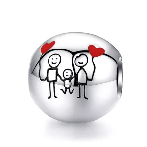 (resim) Pandora tarzı Ailem Charm - SCC1339