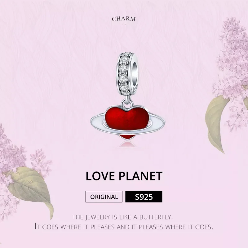 (resim) Pandora tarzı aşk gezegeni Sallantılı Charm - SCC1165 - Görüntüle 2