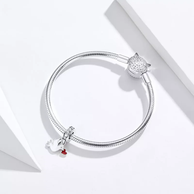 (resim) Pandora tarzı Aşk Habercisi Sallantılı Charm - SCC1227 - Görüntüle 4
