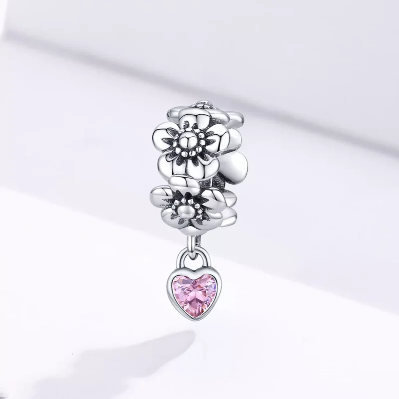 (resim) Pandora tarzı aşk çiçeği Charm - SCC1485 - Görüntüle 2