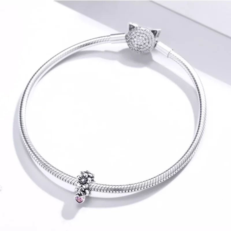 (resim) Pandora tarzı aşk çiçeği Charm - SCC1485 - Görüntüle 3
