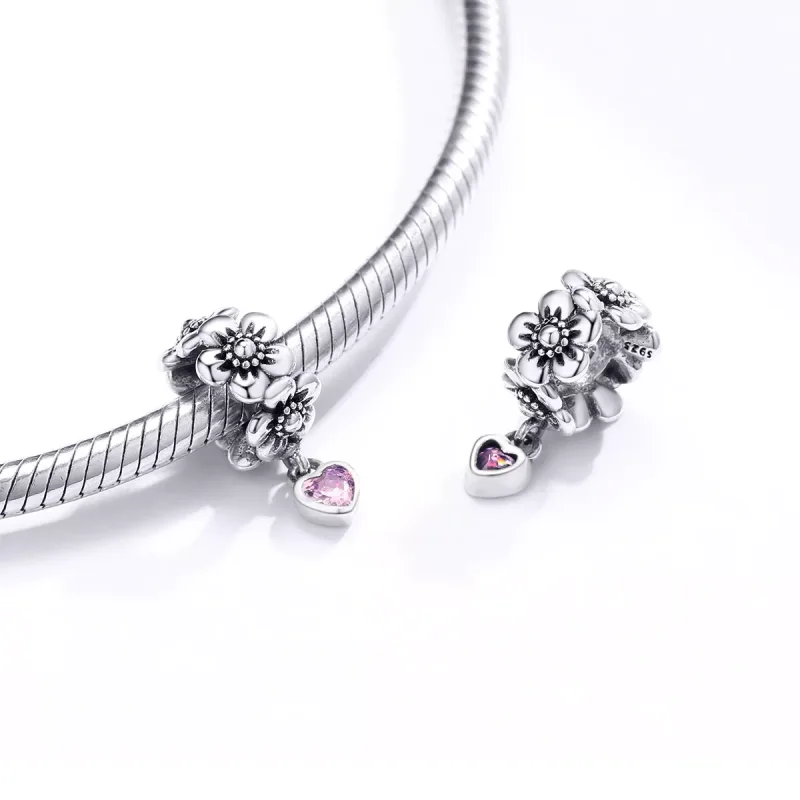 (resim) Pandora tarzı aşk çiçeği Charm - SCC1485 - Görüntüle 4