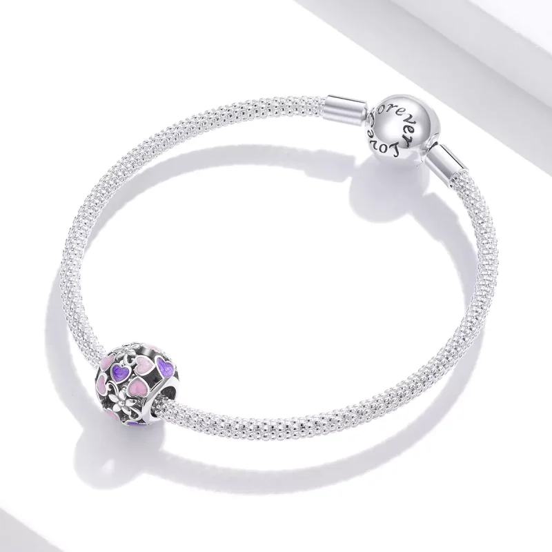(resim) Pandora tarzı aşk çiçekleri Charm - SCC1798 - Görüntüle 3