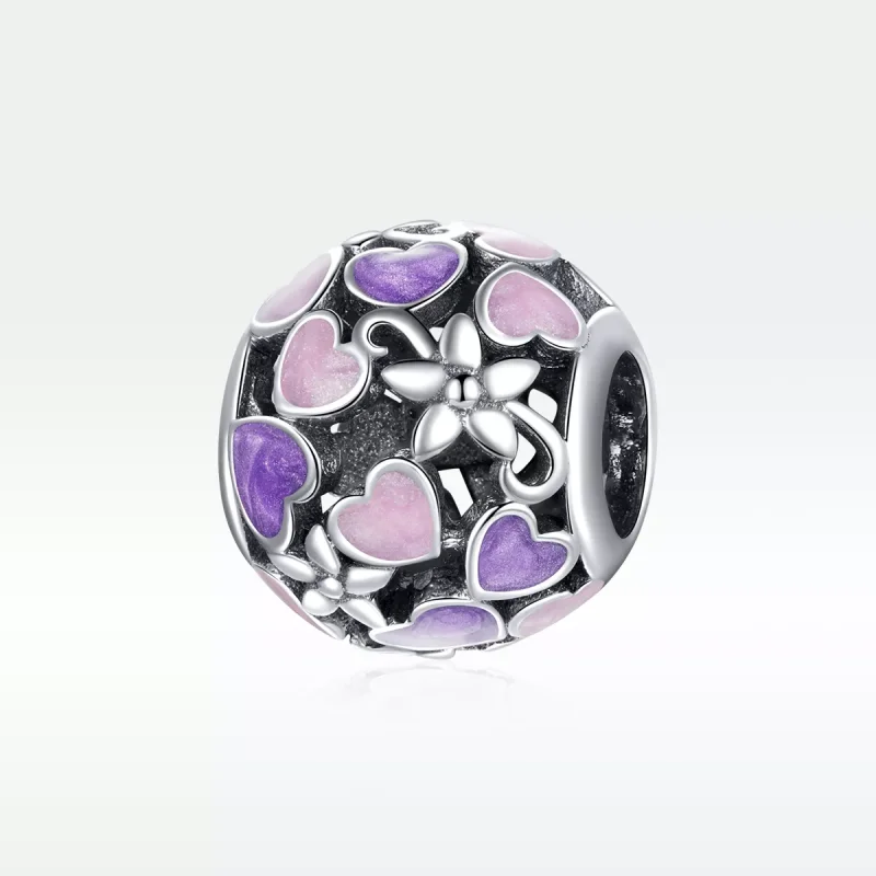 (resim) Pandora tarzı aşk çiçekleri Charm - SCC1798 - Görüntüle 5