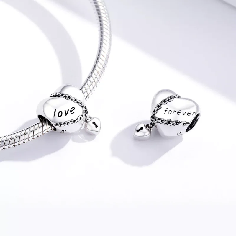 (resim) Pandora tarzı aşk kilidi Charm - SCC1553 - Görüntüle 2