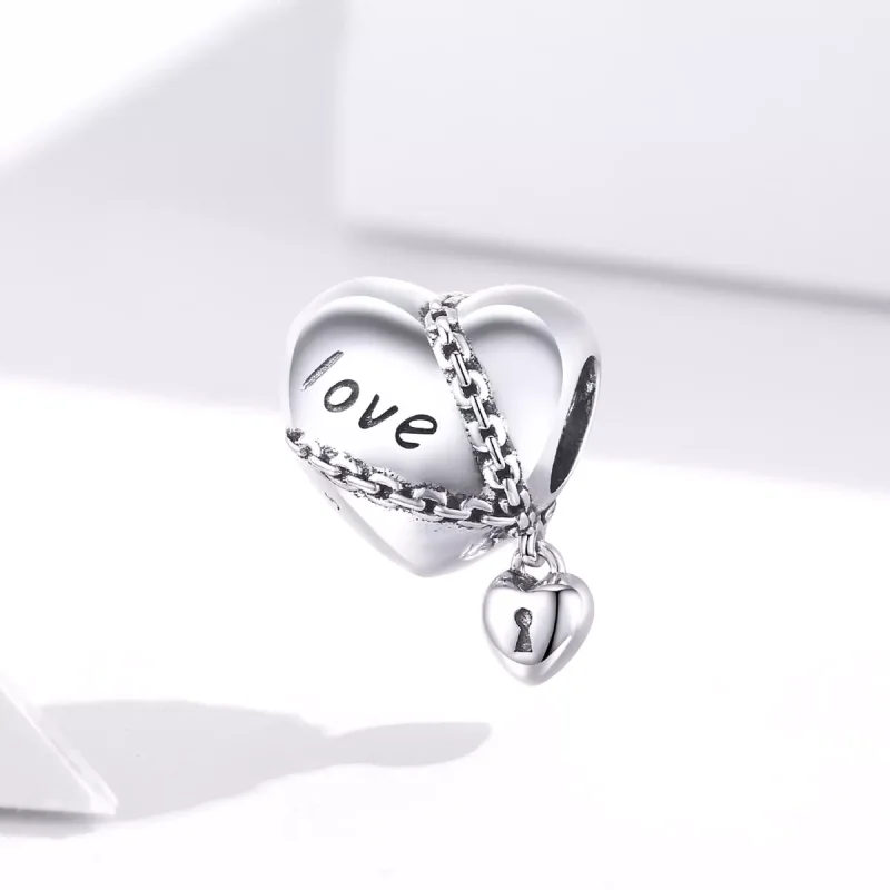 (resim) Pandora tarzı aşk kilidi Charm - SCC1553 - Görüntüle 3