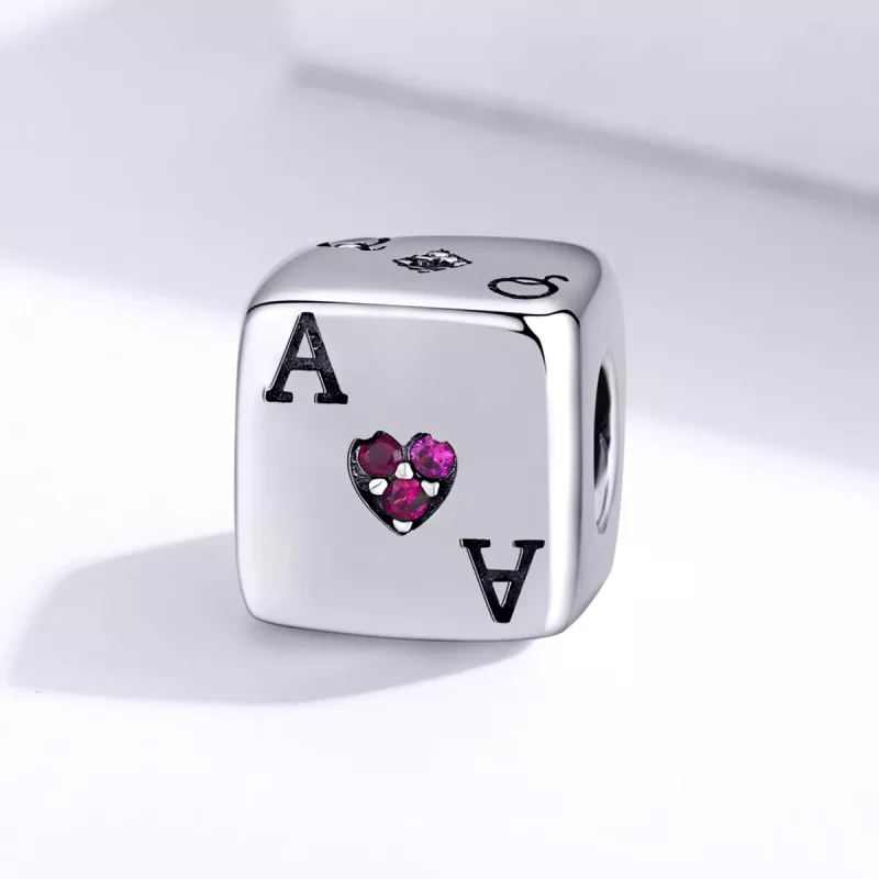 (resim) Pandora tarzı Aşk Zarı Charm - SCC1440 - Görüntüle 2