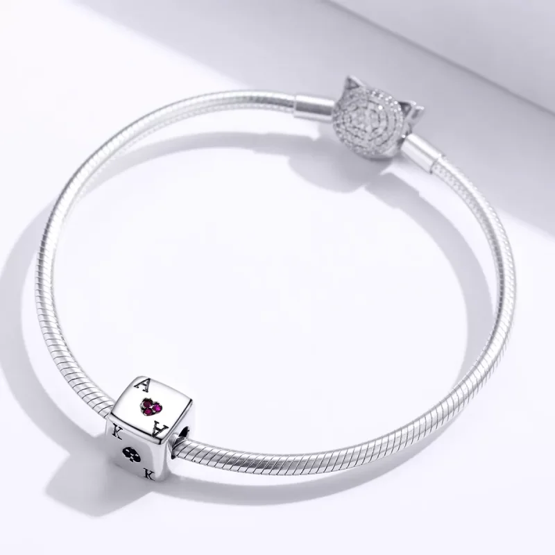 (resim) Pandora tarzı Aşk Zarı Charm - SCC1440 - Görüntüle 3