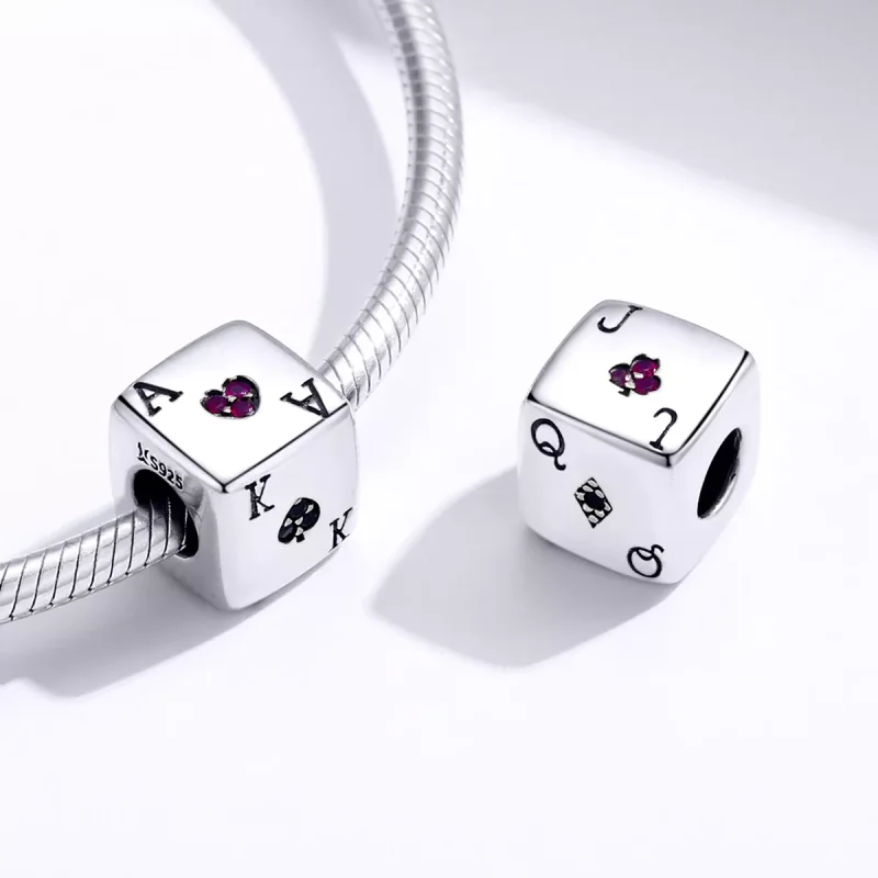 (resim) Pandora tarzı Aşk Zarı Charm - SCC1440 - Görüntüle 4