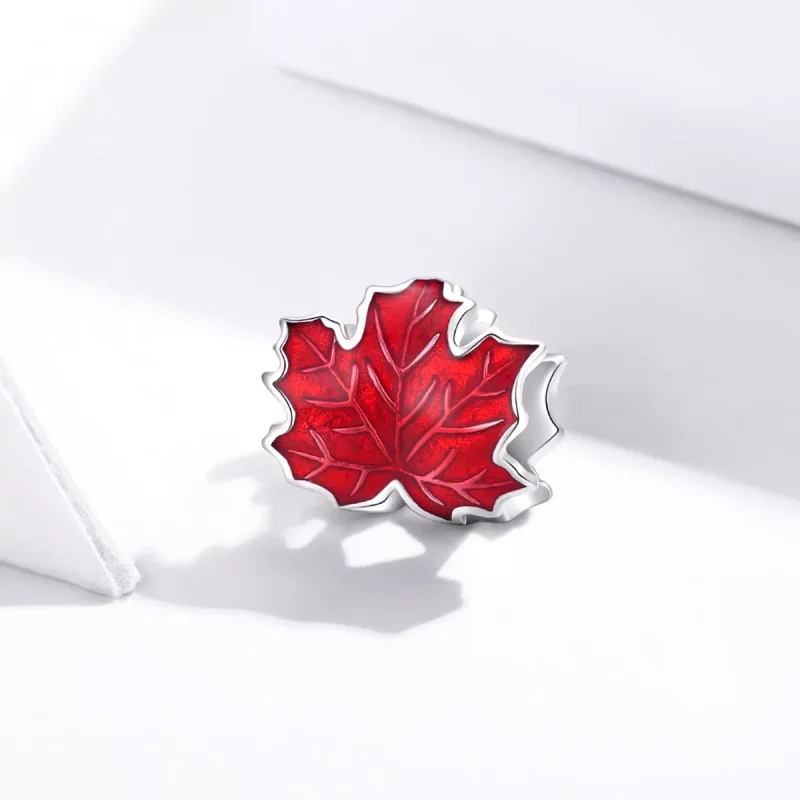 (resim) Pandora tarzı akçaağaç yaprağı Charm - BSC335 - Görüntüle 2