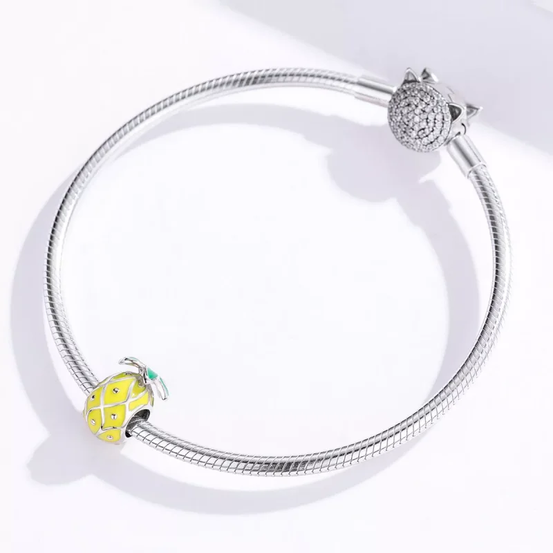 (resim) Pandora tarzı Ananas Charm - BSC128 - Görüntüle 4