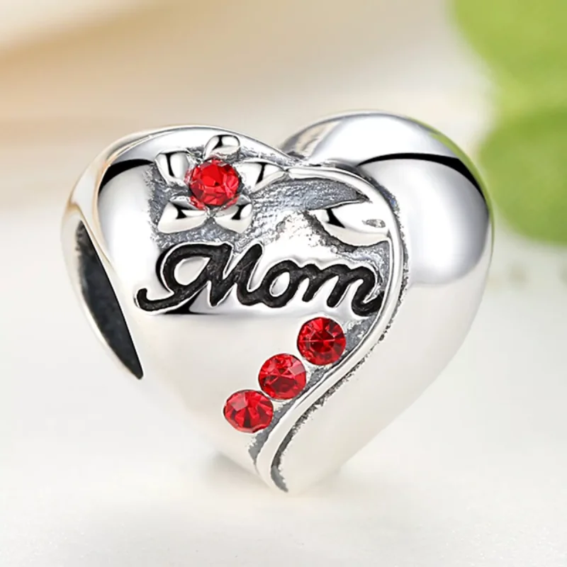 (resim) Pandora tarzı anne kalp Charm - SCC004 - Görüntüle 3