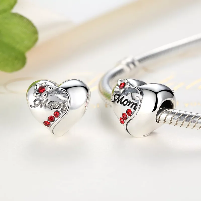 (resim) Pandora tarzı anne kalp Charm - SCC004 - Görüntüle 4
