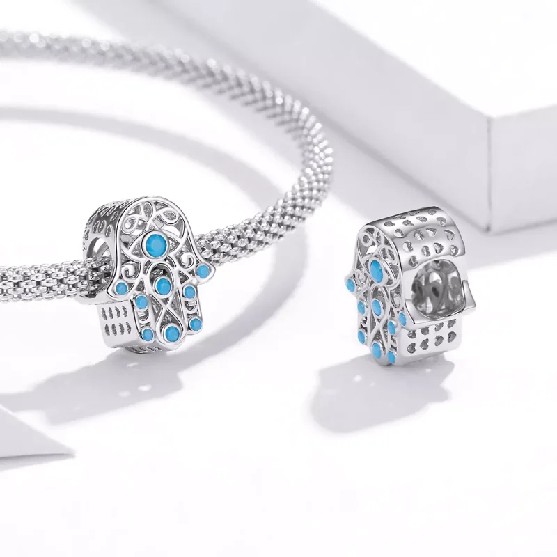 (resim) Pandora tarzı şanslı el Charm - SCC1757 - Görüntüle 4