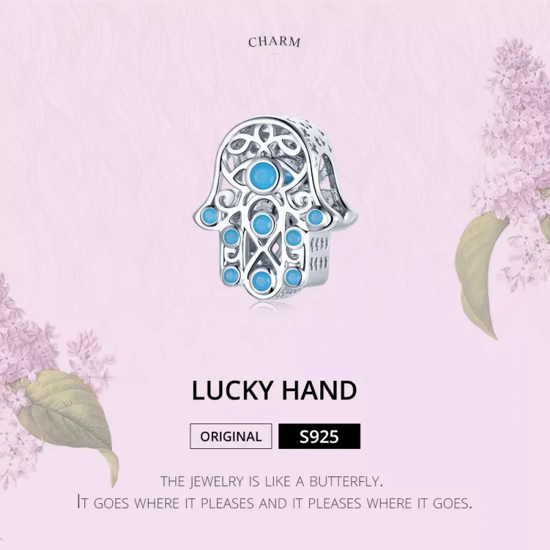 (resim) Pandora tarzı şanslı el Charm - SCC1757 - Görüntüle 6