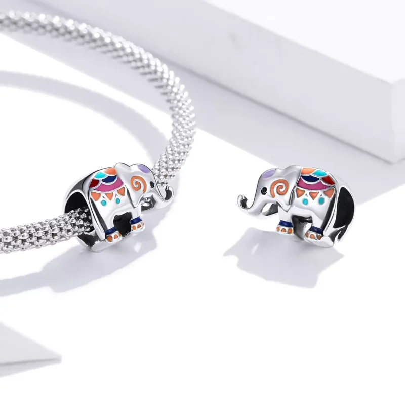 (resim) Pandora tarzı şanslı fil Charm - SCC1790 - Görüntüle 4