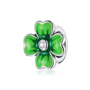 (resim) Pandora tarzı şanslı yonca Charm - SCC1749