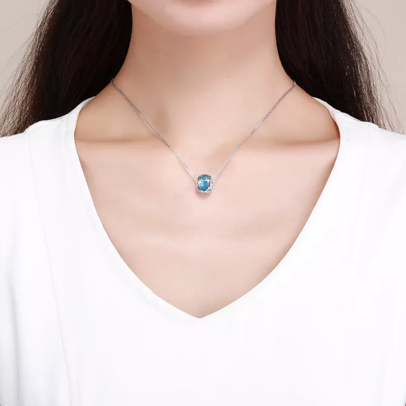 (resim) Pandora tarzı Aquamarine Daisy'nin İtirafı Charm - SCC878 - Görüntüle 5