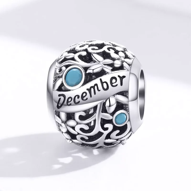 (resim) Pandora tarzı Aralık Doğum Taşı Charm - SCC1385-12 - Görüntüle 4