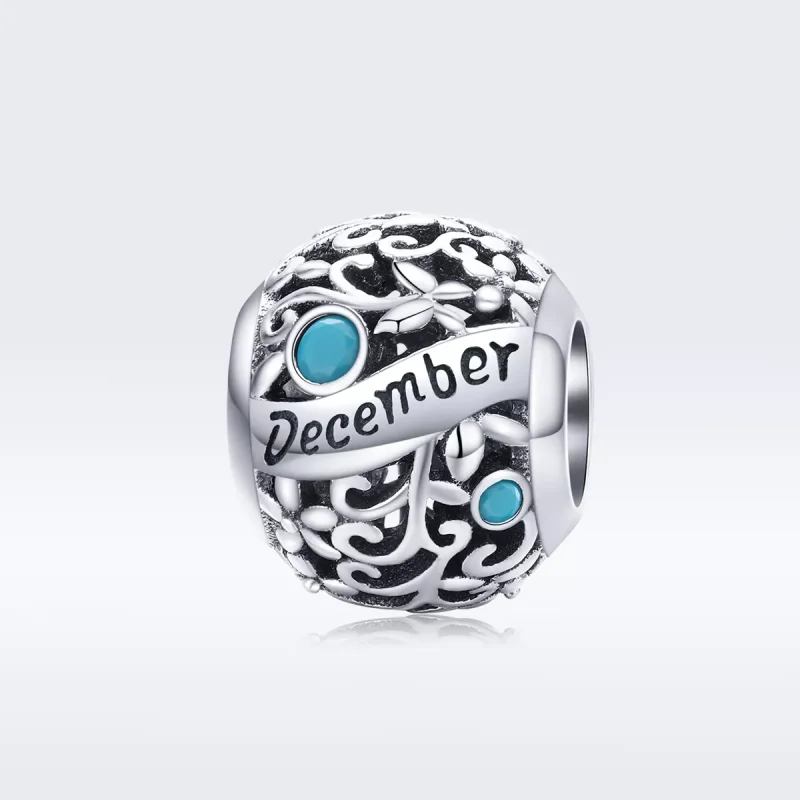 (resim) Pandora tarzı Aralık Doğum Taşı Charm - SCC1385-12 - Görüntüle 5