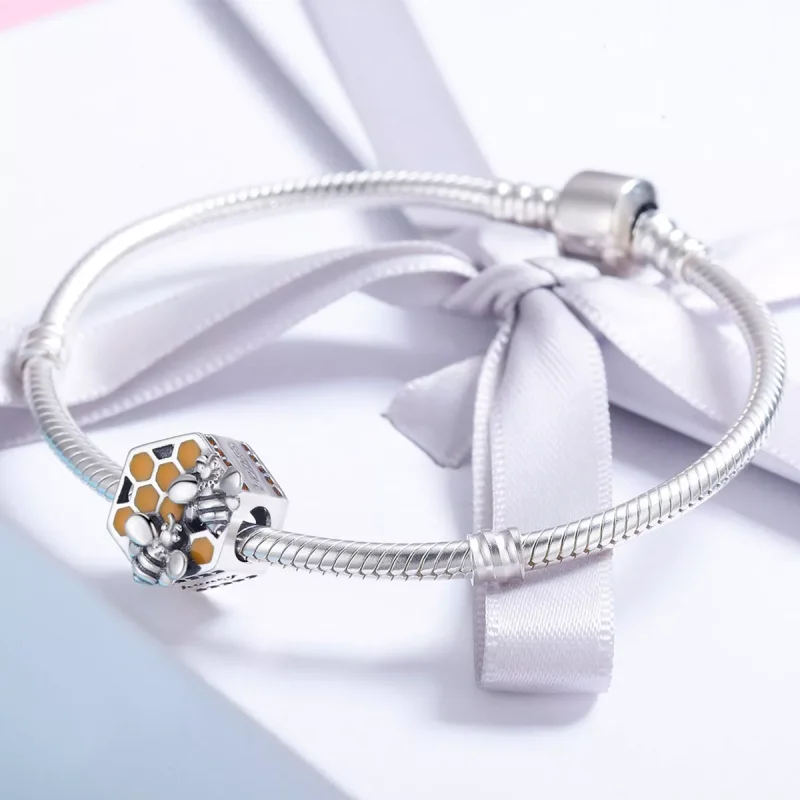 (resim) Pandora tarzı Arı kovanı Charm - SCC500 - Görüntüle 4