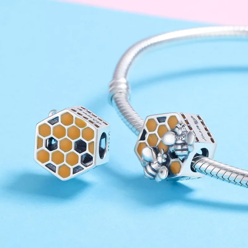 (resim) Pandora tarzı Arı kovanı Charm - SCC500 - Görüntüle 5