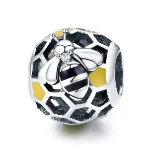 (resim) Pandora tarzı Arı Kovanı Charm - SCC779