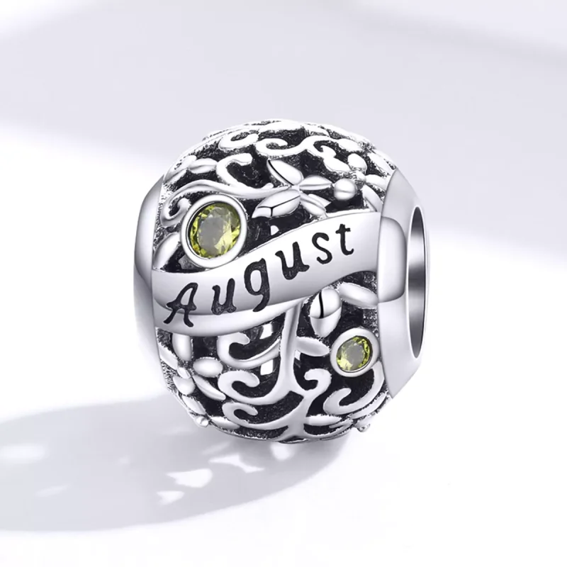 (resim) Pandora tarzı Ağustos Peridot Doğum Taşı Charm - SCC1385-8 - Görüntüle 4
