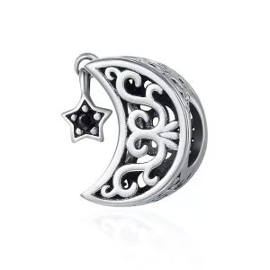 (resim) Pandora tarzı Ay Ve Yıldız Charm - SCC483