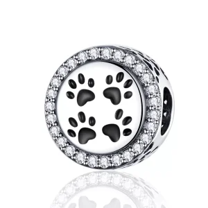 (resim) Pandora tarzı Ayak izi Charm - SCC1186