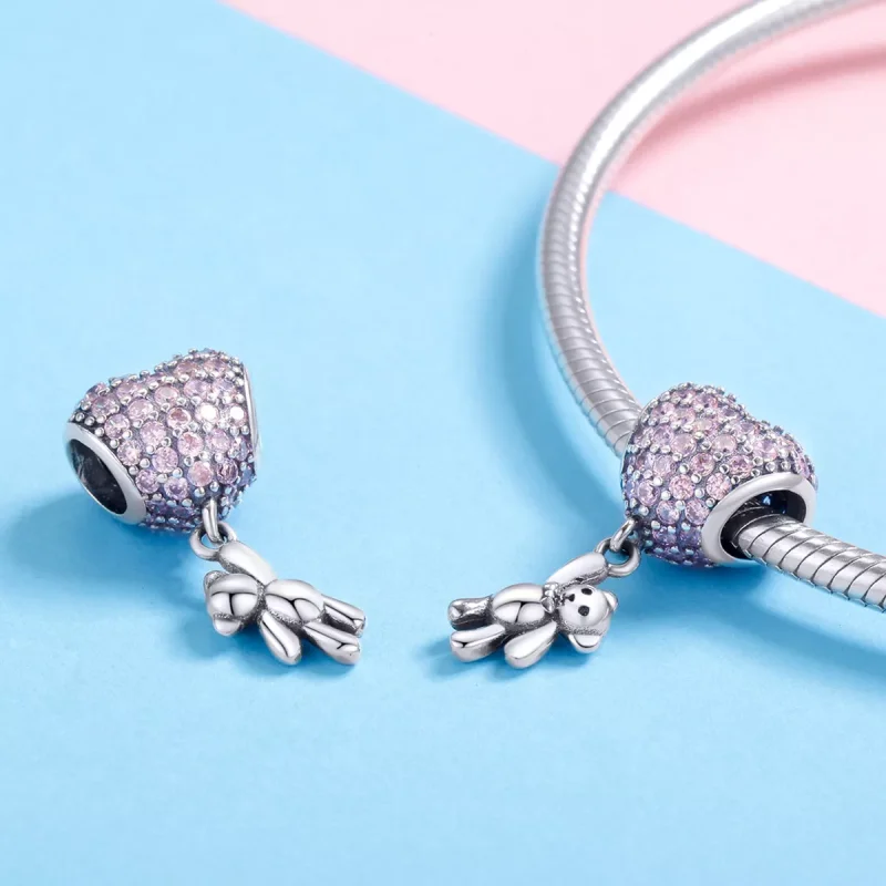 (resim) Pandora tarzı Ayı Ve Balon Charm - SCC1054 - Görüntüle 4