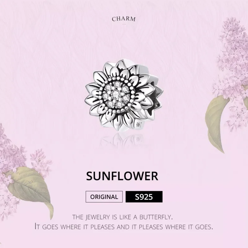(resim) Pandora tarzı Ayçiçeği Charm - SCC1507 - Görüntüle 6