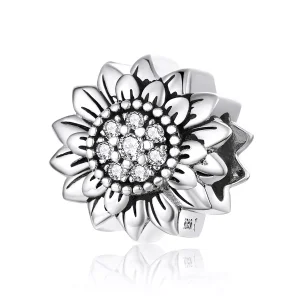 (resim) Pandora tarzı Ayçiçeği Charm - SCC1507