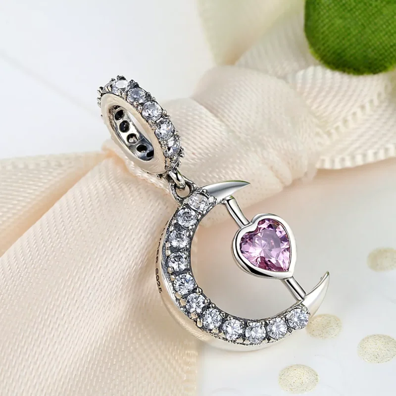 (resim) Pandora tarzı Ayın Kalbi Sallantılı Charm - SCC040 - Görüntüle 4