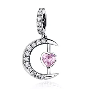 (resim) Pandora tarzı Ayın Kalbi Sallantılı Charm - SCC040
