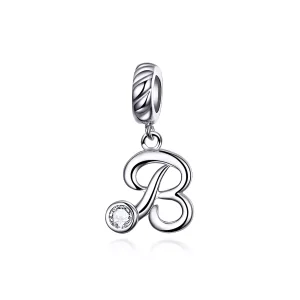 (resim) Pandora tarzı B harfi Sallantılı Charm - SCC1183-B