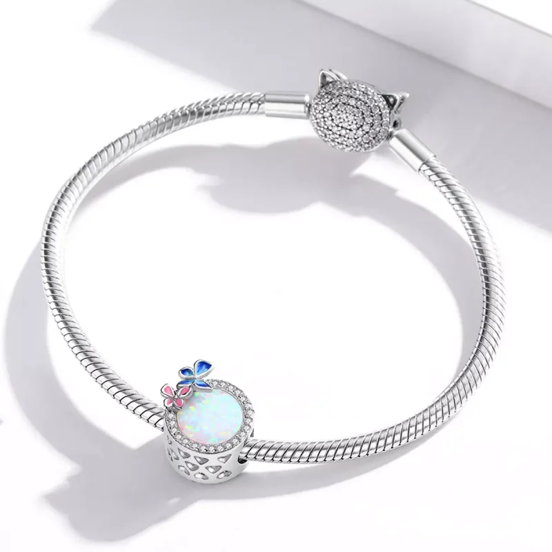 (resim) Pandora tarzı Baharda Kelebekler Charm - SCC1730 - Görüntüle 3