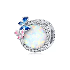 (resim) Pandora tarzı Baharda Kelebekler Charm - SCC1730