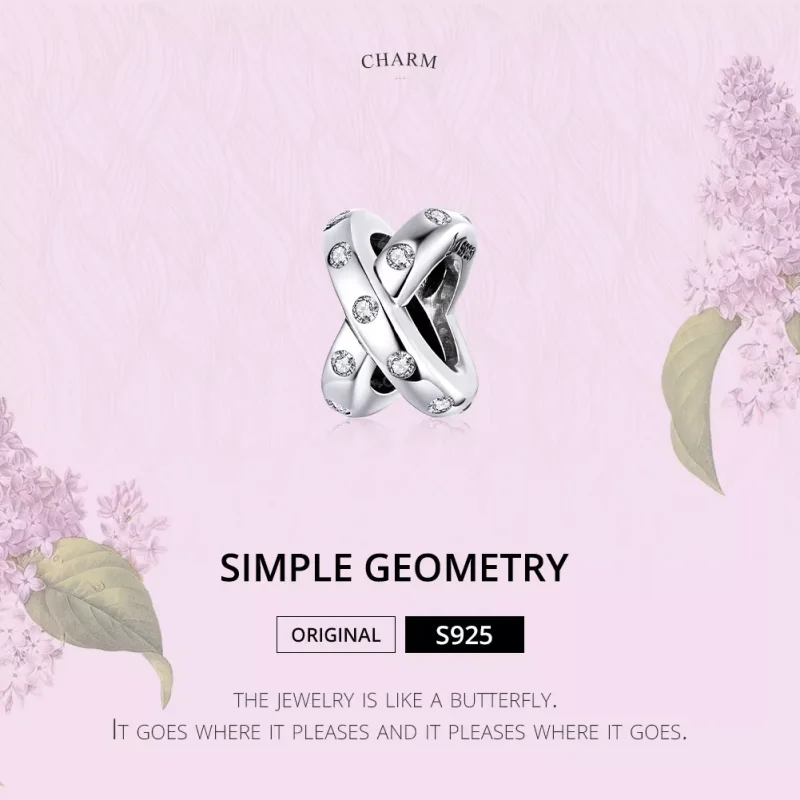 (resim) Pandora tarzı Basit Geometri Charm - SCC1515 - Görüntüle 6