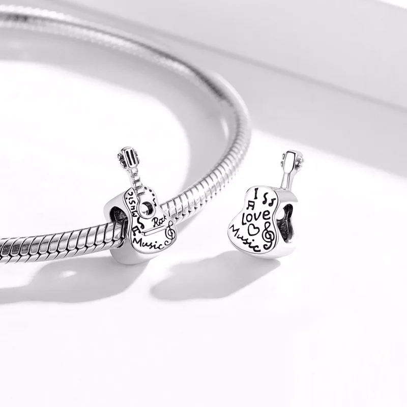 (resim) Pandora tarzı Basit Gitar Charm - SCC1708 - Görüntüle 4