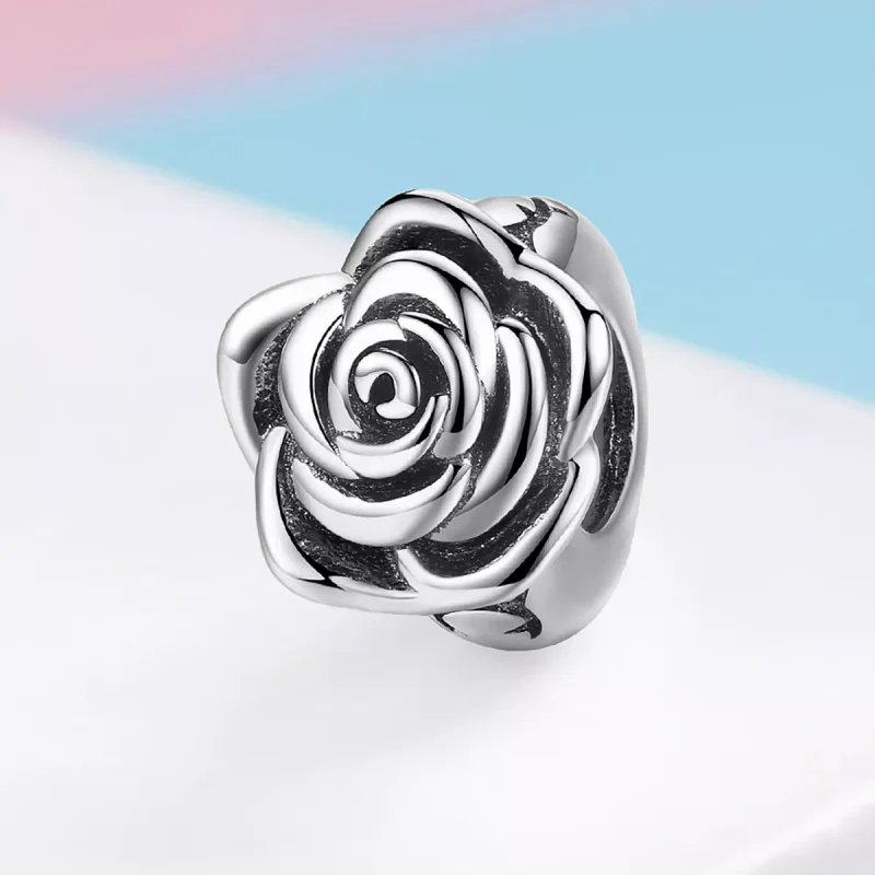 (resim) Pandora tarzı Beyaz Gül Charm - SCC1101 - Görüntüle 2
