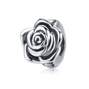 (resim) Pandora tarzı Beyaz Gül Charm - SCC1101