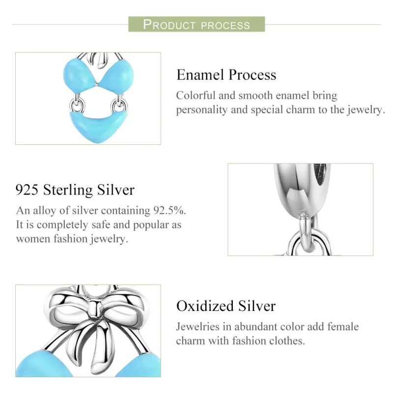(resim) Pandora tarzı Bikini Sallantılı Charm - SCC1157 - Görüntüle 4