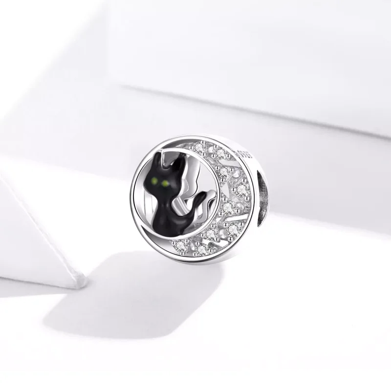 (resim) Pandora tarzı cadılar bayramı kara kedi Charm - BSC325 - Görüntüle 2
