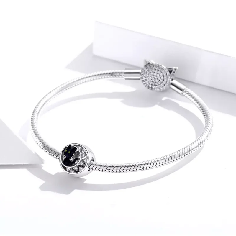 (resim) Pandora tarzı cadılar bayramı kara kedi Charm - BSC325 - Görüntüle 3