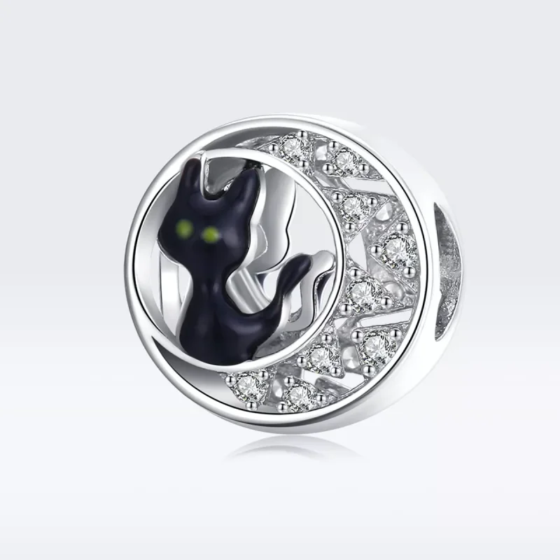 (resim) Pandora tarzı cadılar bayramı kara kedi Charm - BSC325 - Görüntüle 5