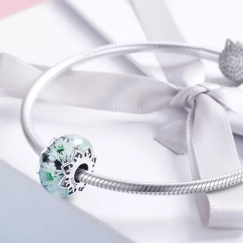 (resim) Pandora tarzı Camgöbeği Krizantem Charm - SCC1011 - Görüntüle 3