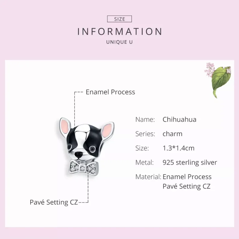 (resim) Pandora tarzı chihuahua Charm - SCC1310 - Görüntüle 3