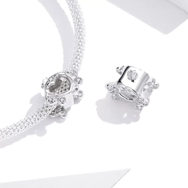 (resim) Pandora tarzı Cinderella'S Balkabağı Arabası Charm - BSC270 - Görüntüle 4