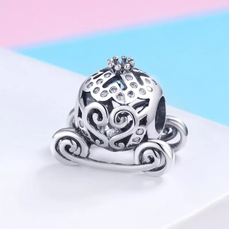 (resim) Pandora tarzı Cinderella'S Balkabağı Arabası Charm - SCC792 - Görüntüle 2